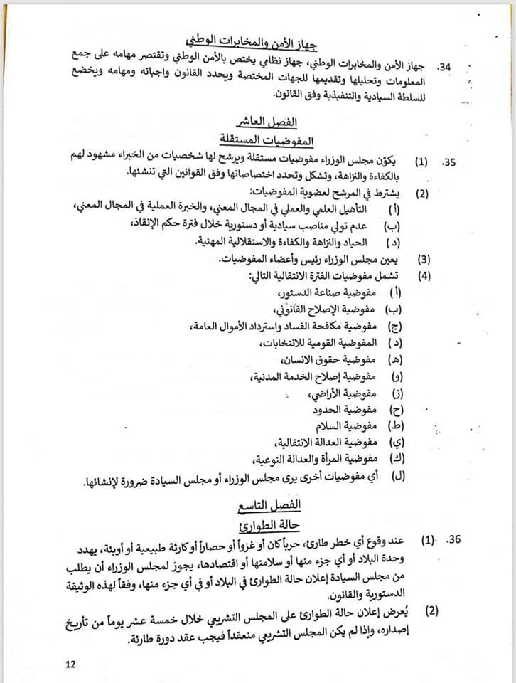 الوثيقة الدستورية السودانية